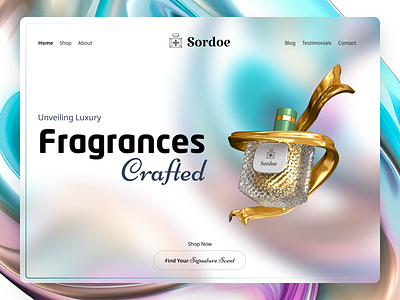 Unveiling Luxury Fragrances Landing Figma Page Design onlineexperience