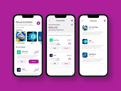 Crypto Currency App Design app bitcoin bitcoin wallet bitcoins blockchain clean crypto crypto app crypto currency crypto exchange crypto wallet cryptocurrency cryptocurrency app design ethereum investment app mobile app mobile design ui ux