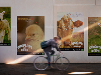 Lives not Livestock Creative Campaign advertisement billboard campaign design logo poster social media