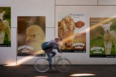 Lives not Livestock Creative Campaign advertisement billboard campaign design logo poster social media
