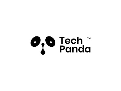 TechPanda abstract logo branding design icon logo minimal minimalist logo modern logo panda pandatech tech technology techpanda