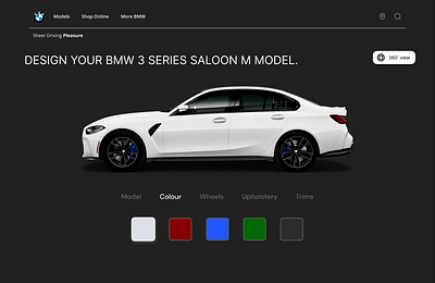 BMW Colour Change Animation in Figma 3d animation branding figma graphic design logo motion graphics ui ux