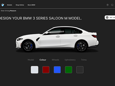 BMW Colour Change Animation in Figma 3d animation branding figma graphic design logo motion graphics ui ux