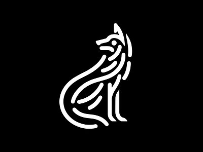 WOLF animal branding design graphic design icon identity illustration logo ui vector wolf