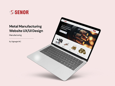 Metal Manufacturing Landing Page | UX/UI | Website Design figma landingpage logo manufecturing metal ui ux website