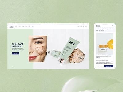 Dr. Leigh - Medical Cosmetics Shop Theme beauty business clean cosmetics design ecommerce layout medical mobile mockup responsive shop skincare store ui uiux webdesign wordpress