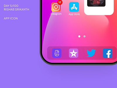 Day 5/100- App icon app design icon ui ux