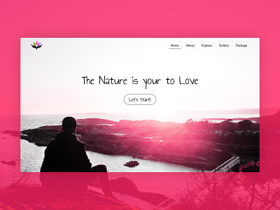 Nature Website Concept branding creative creative design creativity design figmadesign graphic design illustration logo ui ux