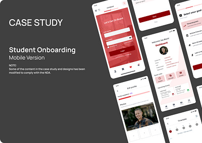 Student Onboarding (Mini) Journey mobile design onboarding ui ux visual design