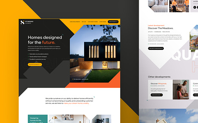 Stinders Homes abstract homepage architecture branding developer homepage graphical homepage design homepage mockup homes industrial industrial homepage mobile homepage property developer property homepage property website residential residential homes ui design ux ui web design