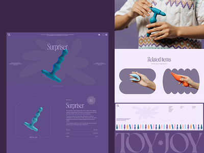 ToyJoy Website Product Page 3d adult toys animation branding design e commerce website ecommerce graphic design interface motion graphics product page ui user experience ux web web design web marketing web page website website design