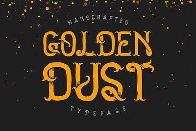 Golden dust typeface clean font