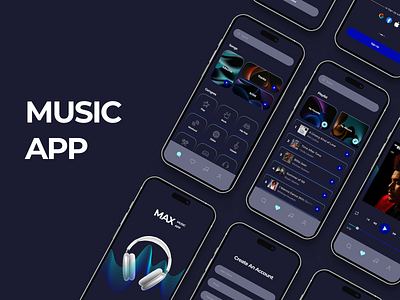 Mobile app for music mobile app mobile design ui ux design web design