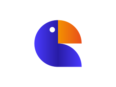 Bird logo bird circles jungle minimalist modern shapes toucan