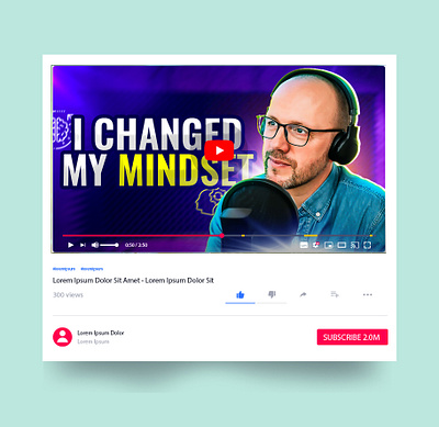 Youtube Video Thumbnail Design ads advertising banner design facebook graphic design instagram poster social media social media post thumbnail thumnail video video thumbnail web web banner youtube youtube thumbnail