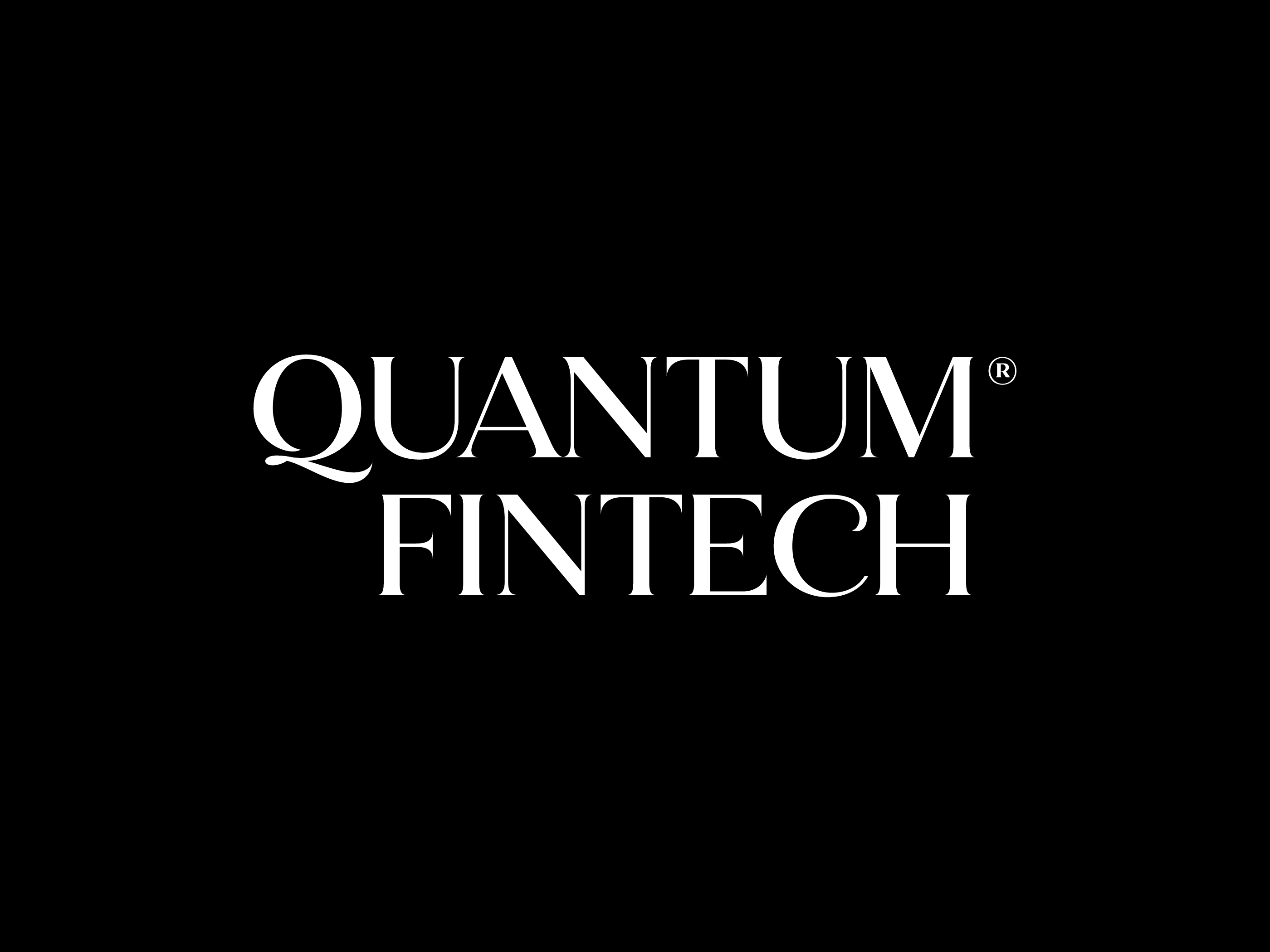 Quantum Fintech Logotype branding design hand lettering handlettering identity lettering logo logotype serif