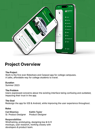 Wyth Case Study Part One app branding case study design ui ux