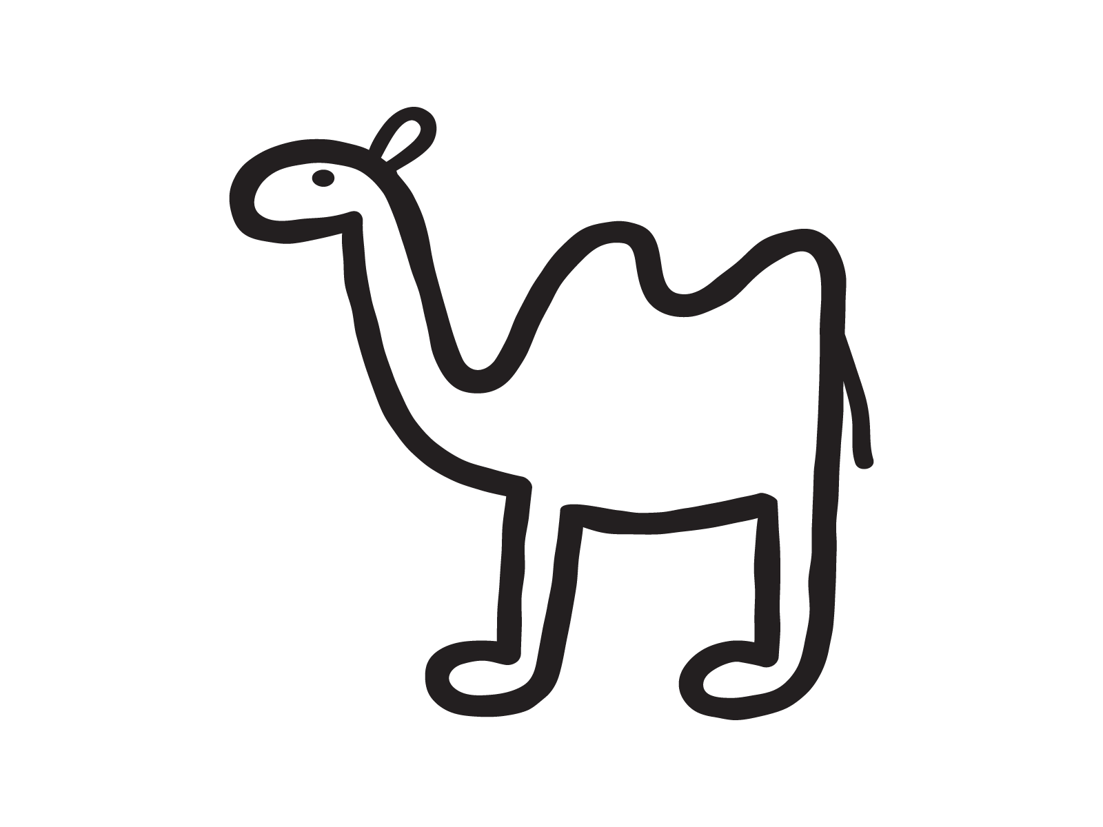Camel branding camel design graphic design icon illustration line logo mark simple symbol
