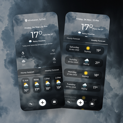 Concept / Weather App dailyui figma graphic design mobile design screen design ui uiux user experience user interface ux weather app web