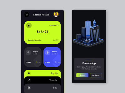 Finance Mobile App Design UI analytics bank banking finance app fintech fintech app iphone mobile app mobile design mobile ui ui ux designer wallet