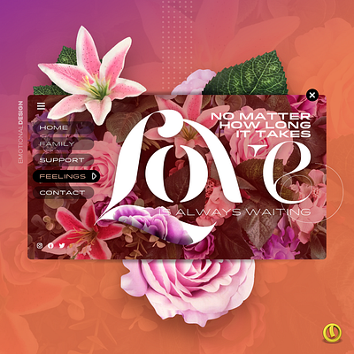 Love is always waiting branding design graphic design ui web design