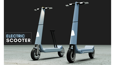 Electric Scooter- Mobility Design electric scooter industrial design keyshot mobility design product design rendering rhino
