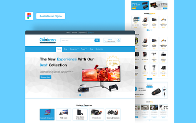 Goozen- Computer and Gadgets Shop (E-commerce Website ecommerce website gadgets websites ui website website ui design