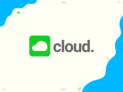 Cloud Logo concept cloud code design developer graphic design hosting it language logo logo design minimal modern program roboto software tech text ui ux