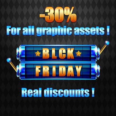 Meet Black Friday with us! Get 30% discount for all graphics black friday black frideals blak friday deals digital art digital artist digital design game art game design graphic assets graphic design slot design slot game sales slot machine sales slot sales slots sale