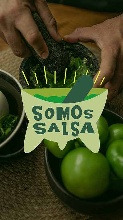 Salsa Brand Logo Design Playful and Bright bold branding foodlogo graphic design logo logodesign playful salsalogo trendy