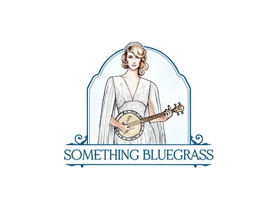 BIRDE LOGO / INSTRUMENTS SHOP LOGO 3d animation beautiful bride logo bluegrass instrument logo branding bride hand drawn logo bride logo color logo on dribble design graphic design hand drawn illustration hand drawn logo hand drawn logo on dribble illustration instrument logo logo typography vector wedding invitation logo wedding logo