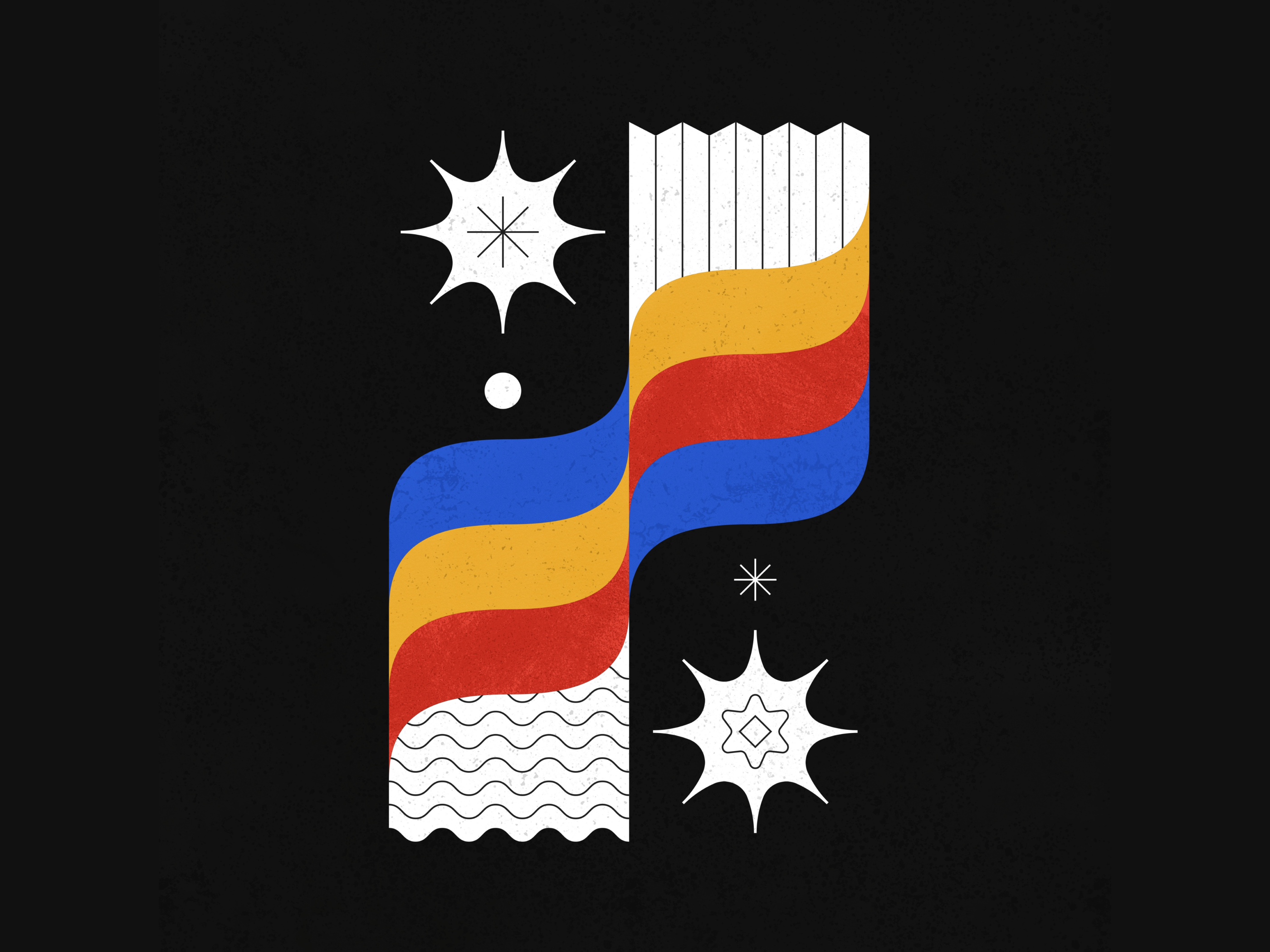 Geometric compositons vol. 4. - No. 1 abstract composition geometric illustration