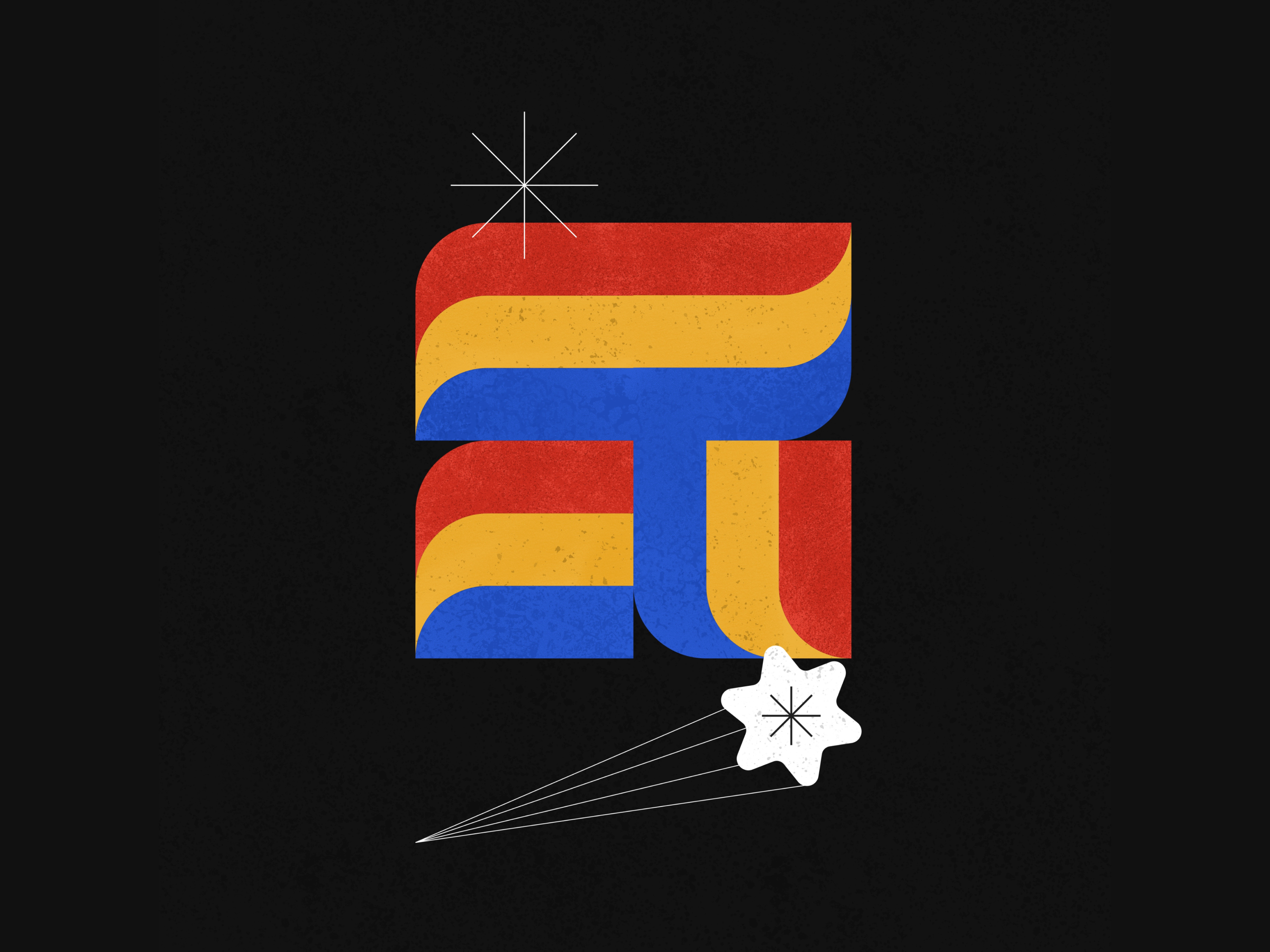 Geometric compositons vol. 4. - No. 3 abstract composition geometric illustration