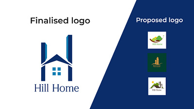 Logo design for Hill Home Real Estate Broker 🏡 branding graphic design logo logo design