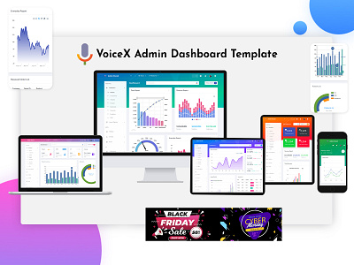 Black Friday Sales admin template ai analytics cards charts dashboard line chart open ai pie chart power bi product design ui ui interface ui ux user experience web