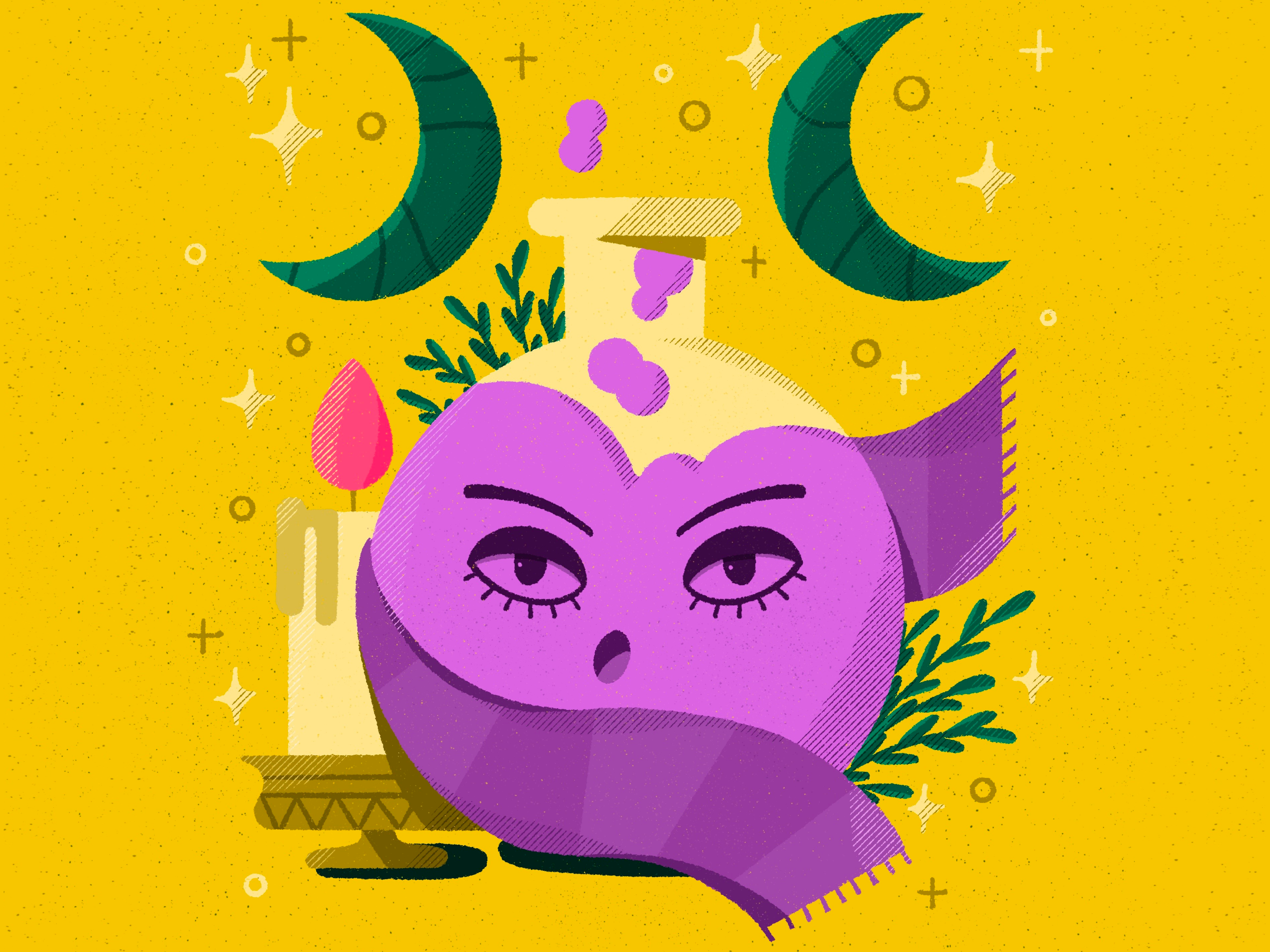 Sleep potion abstract colorful illustration potion