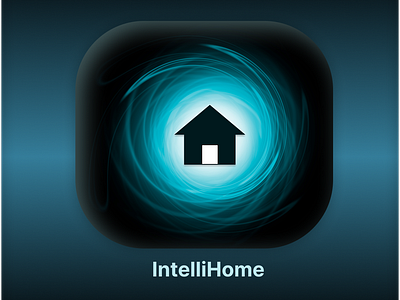 Day 003- DailyUIChallenge- App Icon Design ai design app icon black blue daily ui design concept digital home futuristic home home application icon design iconography icons intelligent home minimal design neon app icon orb smart home ui ui insipation