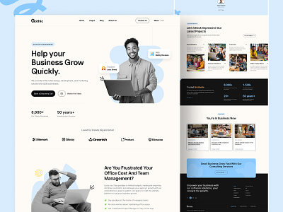 Business Consultancy Landing page app branding business consultancy consultancy corporet design graphic design illustration landing page lending page new ui trending ui typography ui uiuxdesign user interface ux web website website ui design