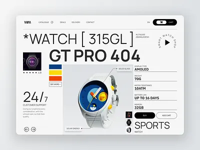 Unwrapping the Future with Our Smartwatch Showcase! branding design ecommerce figma graphic design prodesigner productdesign ui userexperience userinterface ux visualdesign