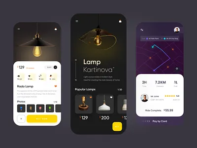 Luxury Lamp mobile app lamp app lamp apps luxury lamp nft dashboard templates ui kits ui lamp