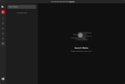 Bloks - Empty State - Search empty state product design ui ux