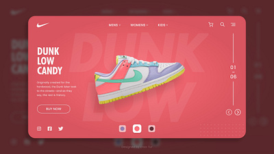 Nike - UI/UX Concept Design concept design front end graphic design landing page nike ui ux web web design