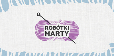 Robotki Marty brand branding crochet design flat graphic design identity illustrator logo logo design minimal typography vector