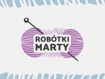 Robotki Marty brand branding crochet design flat graphic design identity illustrator logo logo design minimal typography vector