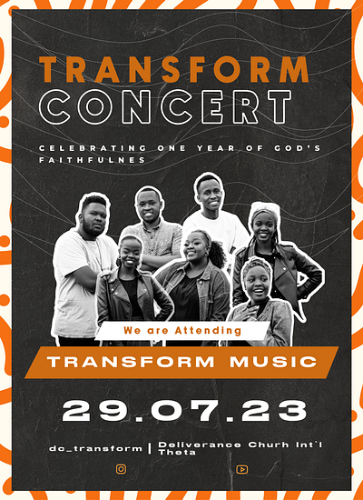 Modern Concert Flyer graphic design
