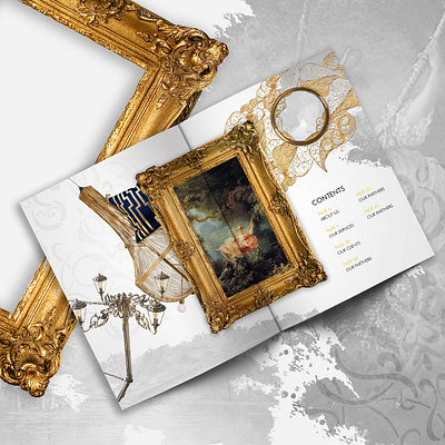 Elegance Unveiled: Main Frame Gallery's Luxury Branding Odyssey art branding catalog design gallery graphic design ui web