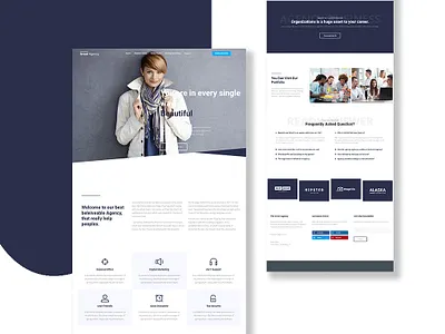Landing page Or Website Design business business web business website clean design home page landing landing page landing page design landingpage promo landing page ui web design webflow website website design