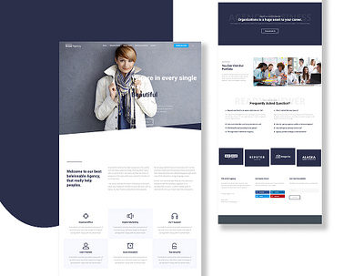 Landing page Or Website Design business business web business website clean design home page landing landing page landing page design landingpage promo landing page ui web design webflow website website design