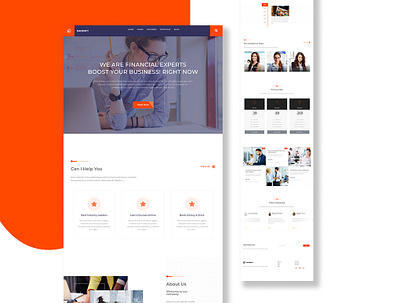 Landing page Or Website Design clean home page landing landing page landing page design promo landing page ui web design webflow website website design