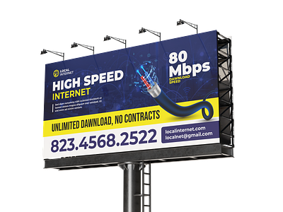 Internet Company Billboard Design banner banner design billboard billoard design internet sign signage